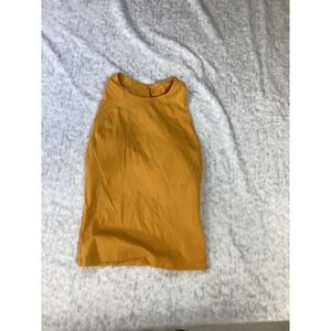 Calia Womens Inspire High Neck Tank Glowing Umber XS WAX14707LL Built-in Bra NWT